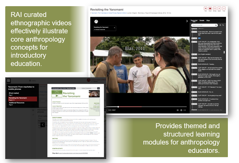 Image of video player and teaching guide from collection